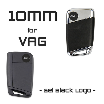 10mm Black Logo for VW-Seat-Skoda (50Pcs) - Auto Key Store