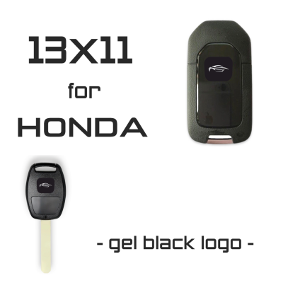 13x11mm Black Logo for Honda (50Pcs) - Auto Key Store