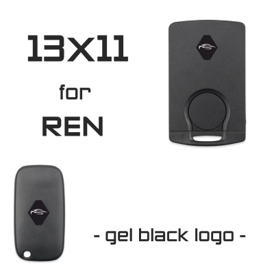 13x11mm Black Logo for REN (50Pcs) - Auto Key Store