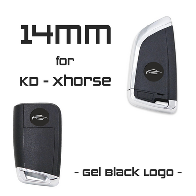 14mm Black Logo for KeyDiy Xhorse (50Pcs) - Auto Key Store