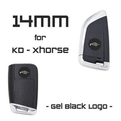 Auto Key Store - 14mm Black Logo for KeyDiy Xhorse (50Pcs)
