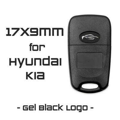 17x9mm Black Logo for Hyundai Kia (50Pcs) - Auto Key Store