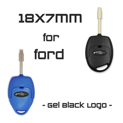 18x7mm Black Logo for Ford (50Pcs) - Auto Key Store