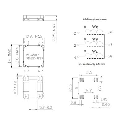 3D1212-722J Universal PKE Keyless Antenna Coil - 2