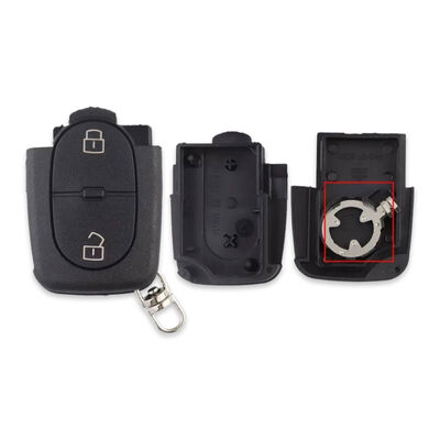 Audi 2Btn Flip Key Shell for 1620 Battery - 2