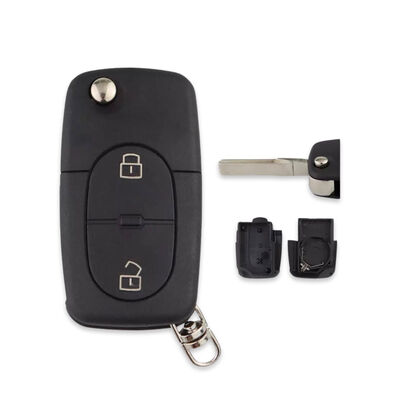 Audi 2Btn Flip Key Shell for 2032 Battery - 1