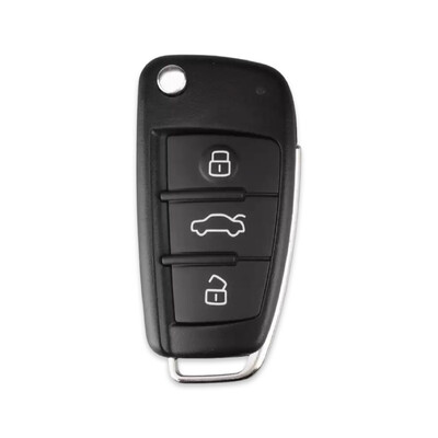 Audi 3Btn Flip Key Shell Cover for -2013 - Audi