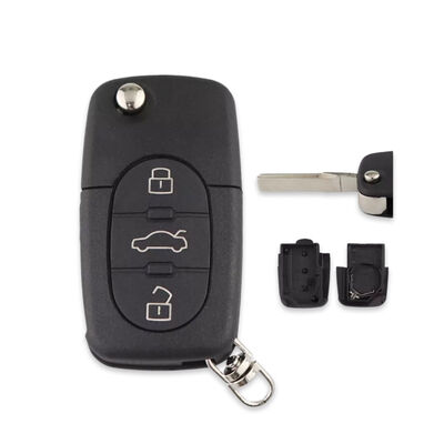 Audi 3Btn Flip Key Shell for 2032 Battery - 1