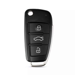 Audi A3 S3 TT 3Btn Flip Remote Key 434MHz 8P0837220D - Audi