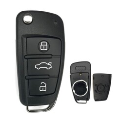 Audi 3Btn MQB Flip Key Shell 2013+ - Audi