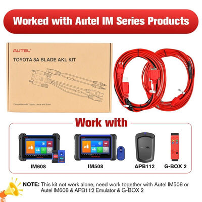 Autel Toyota 8A All Keys Lost Adapter Works with G-Box2 APB112 Simulator - 3