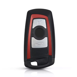 Bmw F Series 3 Buttons Smart Key Shell Red - Bmw