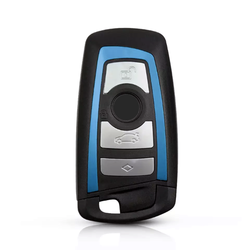 Bmw F Series 4 Buttons Smart Key Shell Blue - Bmw