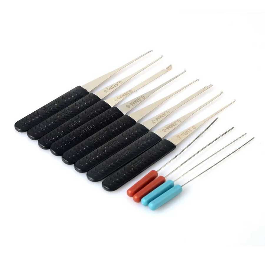 bricolage Touche Supprimer REMOVAL Crochets Home 12PCS Broken Key Extractor Tool Set REMOVER