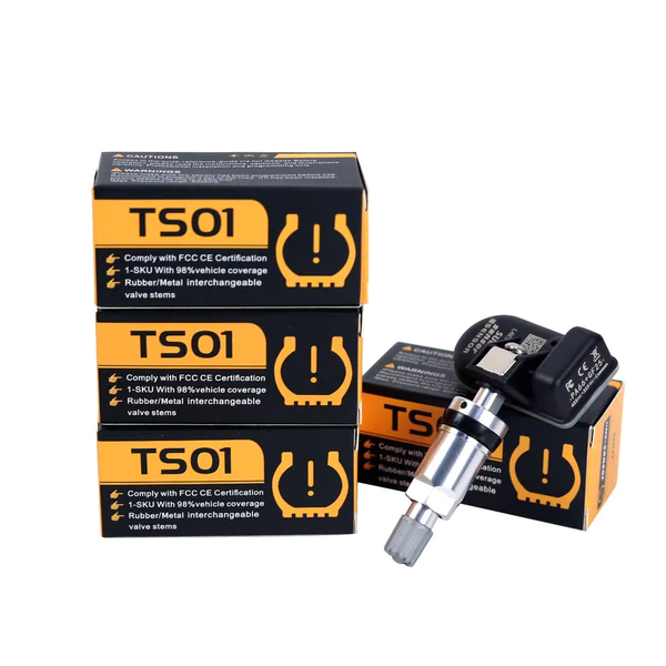 CGSULIT TS01 Universal Programmable TPMS Sensor 315MHz 433MHz 2in1 Cloneable Tire Pressure Sensor-Rubber Valve - 3