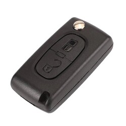 Citroen - Citroen 2 Buttons Flip Key Shell No Battery Holder