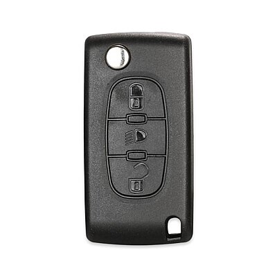 Citroen 3Btn Key Shell (No Battery Holder) - Citroen