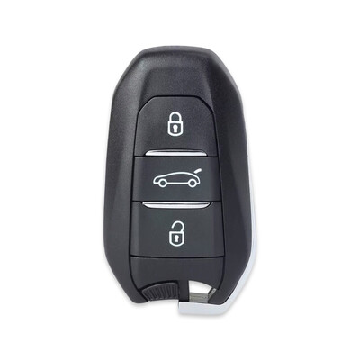 Citroen 3Btn Smart Key Shell Old Type Big Board with Trunk Button - Citroen