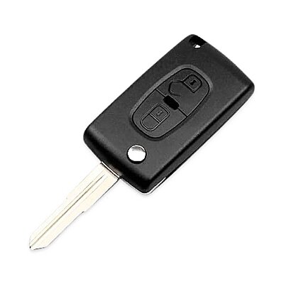 Citroen C-Crosser C4 Aircross 2Btn Flip Remote Key Shell - 2