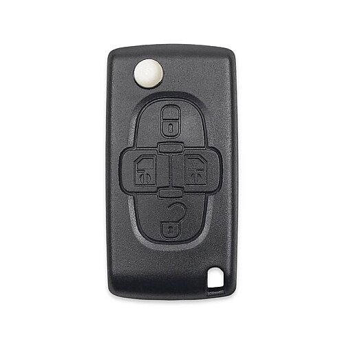 Citroen Picasso 4Btn Flip Key Shell (No Battery Holder) - 1