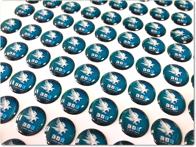 Custom Gel Logo all Sizes 1000Pcs (KD Remotes, Xhorse Remotes and others)