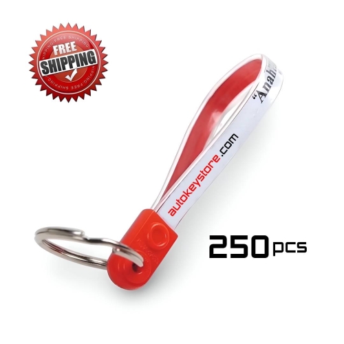 Custom Plastic Keychain with Your Text 250Pcs Free Shipping - 1