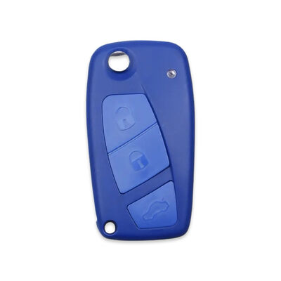 Fiat Ducato Bravo Panda 3Btn Flip Key Shell Blue (Back Battery Holder) - 1