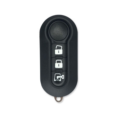 Fiat White Button Flip Remote Key Cover Shell - 1