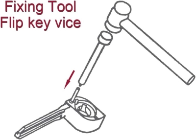 Car Flip Key Vice Fixing Pin Remove Tool for Car Door Key Repair The Key Repair - 3