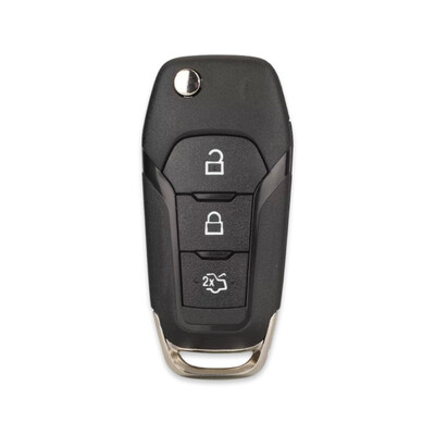 Ford Focus Fiesta Puma 3Btn Flip Key Shell New Type - Ford