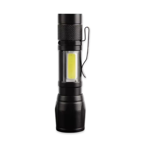 High Power Mini Flashlight Rechargeable USB Zoomable Torch COB+XPE Waterproof Outdoor Light - 2