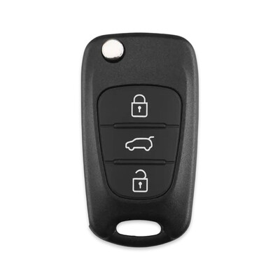 Hyundai i-series Accent 3Btn Flip Key Shell - Hyundai