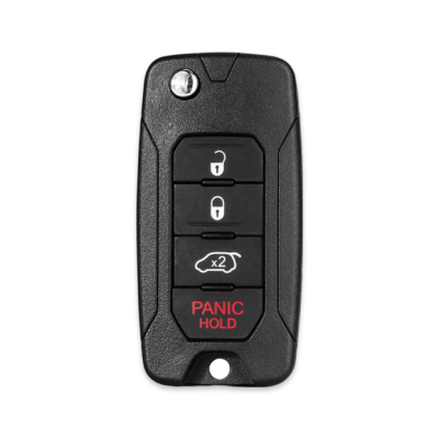 Jeep Renegade Compass 3+1Btn Flip Remote Key - Chrysler/Jeep