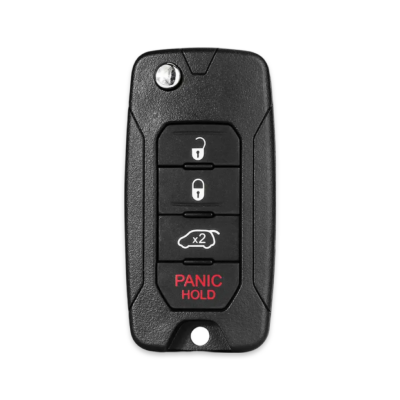 Jeep Renegade Compass 3+1Btn Flip Remote Key Shell - 1