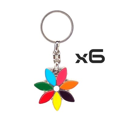 Auto Key Store - Key Rings Model-11 6PCS