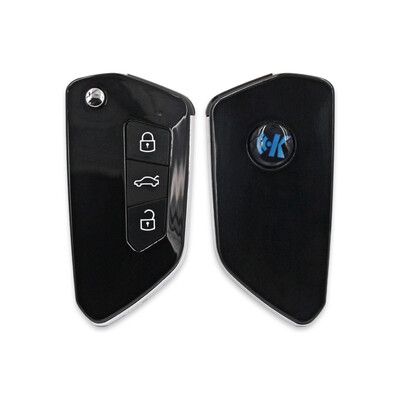 B33 Keydiy VW Type 3 Buttons Flip Remote - Thumbnail