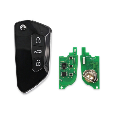 B33 Keydiy VW Type 3 Buttons Flip Remote - Thumbnail