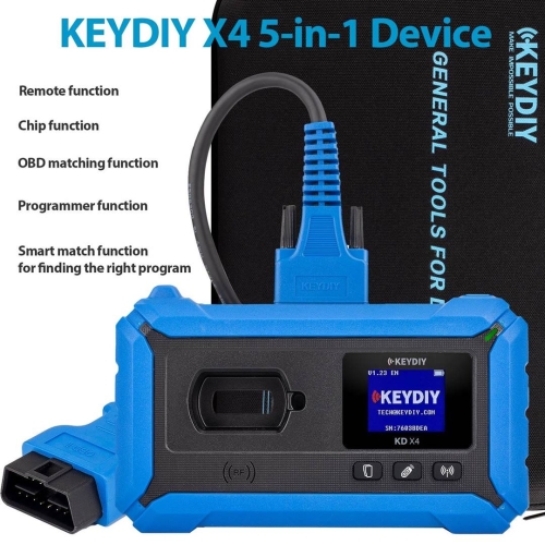 KEYDIY KD-X4 KDX4 5-in-1 Key Programmer Newly Add BDC3 VW MQB49 5C Combines KD Max/ KD Mate/ Mini Prog for Key Recognition/ Generation/ Copy / Program - 3