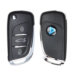 KeyDiy NB11-3 Multi Function PSA Type 3Btn Flip Remote Key - KeyDiy