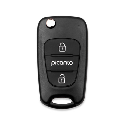 Kia Picanto 3Btn Flip Key Shell - Kia