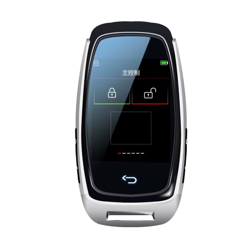 LCD Universal Smart Key Kit With Keyless Entry And IOS System Silver - 1