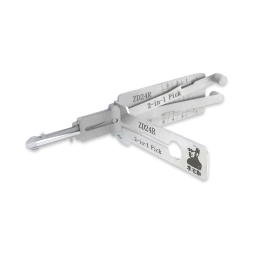 Original Lishi 2-in-1 Pick Decoder Tool ZD24R-AG for Zadi Aprilla Yamaha Honda Bikes Anti Glare Type - 1