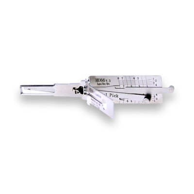 Original Lishi HU66 V3 Twin Lifter 2in1 Decoder & Pick Tool for VAG Group (VW, Audi, Seat, Skoda, Porsche) - 1