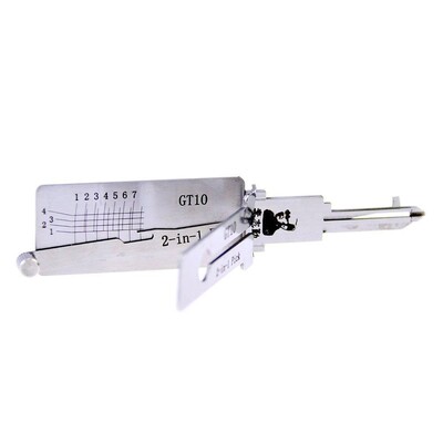 Original Lishi T3 GT10 2in1 Decoder & Pick Tool - 1