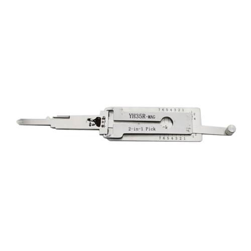 Original Lishi Yamaha Motorcycle 2in1 Decoder and Pick YH35R+MAG - 2