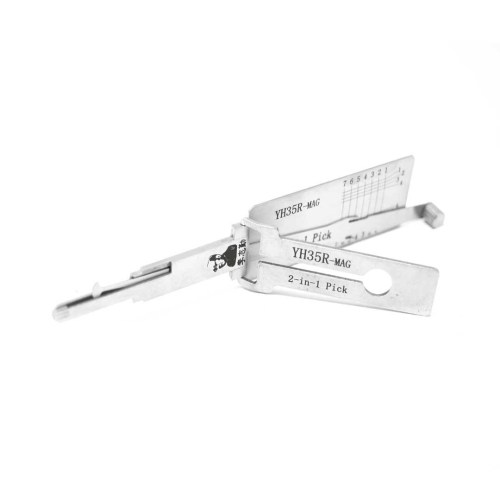 Original Lishi Yamaha Motorcycle 2in1 Decoder and Pick YH35R+MAG - 1