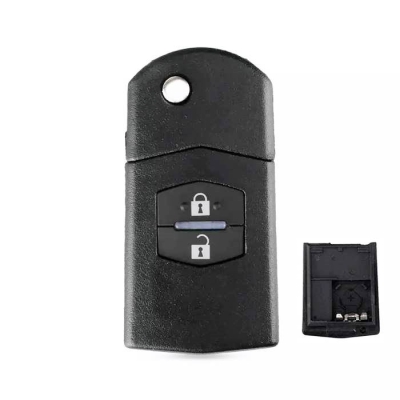Mazda 2Btn Flip Key Shell Battery Holder Type 1 - Mazda