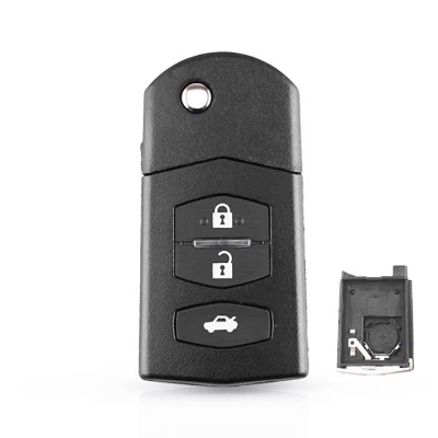 Mazda 3Btn Flip Key Shell Battery Holder Type 2 - Mazda