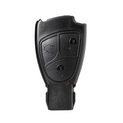 Mercedes 3 Button Black Smart Key Shell - Mercedes