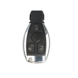 Mercedes BGA 3 Buttons Key Shell Chrome - Mercedes